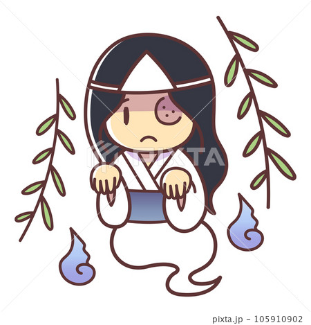 お岩さんのイラスト素材（幽霊・女性・ベクター） 105910902