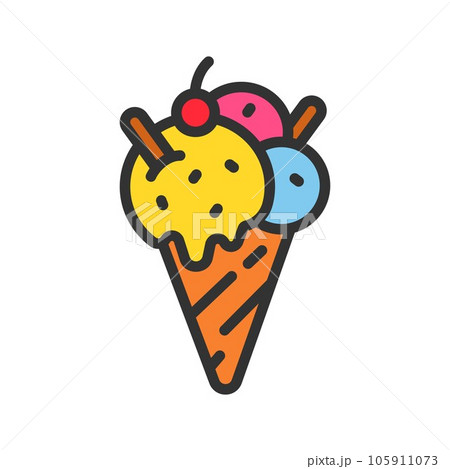 Ice Cream Icon Image. Ice Cream Icon Image. 105911073