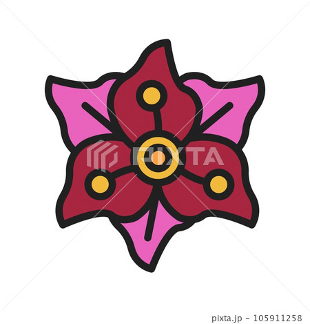 Gladiolus Icon Image. 105911258