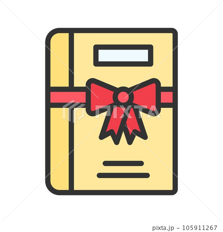Gift Book Icon Image.のイラスト素材 [105911267] - PIXTA