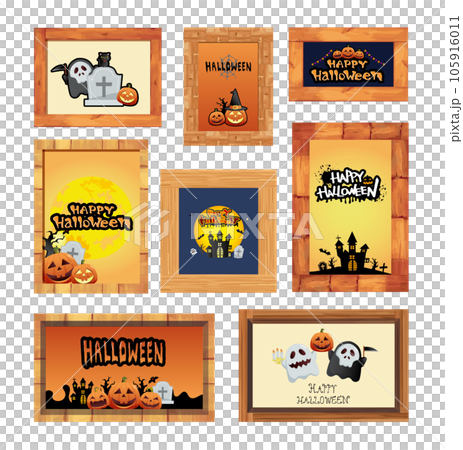 Autumn cute Halloween illustration material collection Autumn cute Halloween illustration material collection 105916011