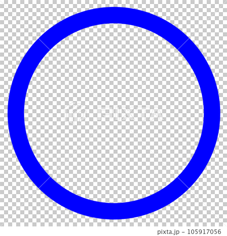 代表許可和正確答案的藍色圓圈和圓圈的插圖、圖標和符號 105917056
