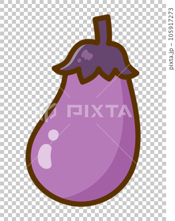 Eggplant illustration material 105917273