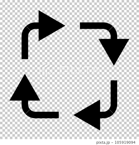 矢印を表す塗りつぶしスタイルのアイコン 矢印を表す塗りつぶしスタイルのアイコン 105919094