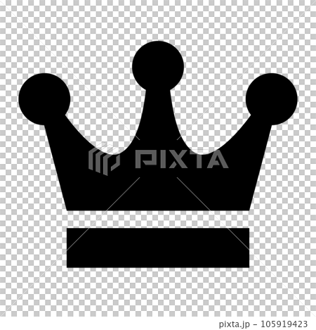 代表皇冠的填充樣式圖標 代表皇冠的填充樣式圖標 105919423
