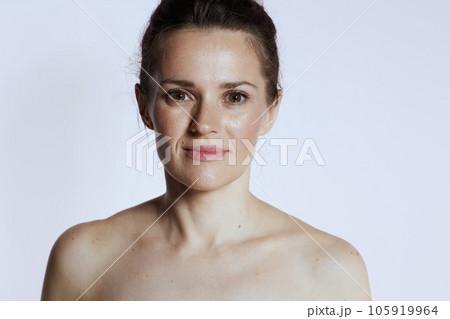 modern female on white 105919964