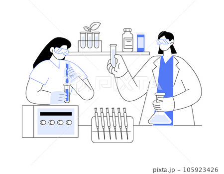 Experimental conditions setting abstract concept vector illustration. Experimental conditions setting abstract concept vector illustration. 105923426