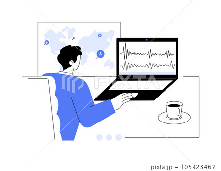 Earthquake prediction abstract concept vector illustration. Earthquake prediction abstract concept vector illustration. 105923467