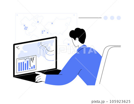 Environmental data management abstract concept vector illustration. 105923625