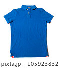 Blue polo shirt on a white background 105923832