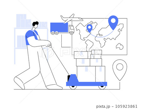 Bonded warehouse abstract concept vector illustration. Bonded warehouse abstract concept vector illustration. 105923861