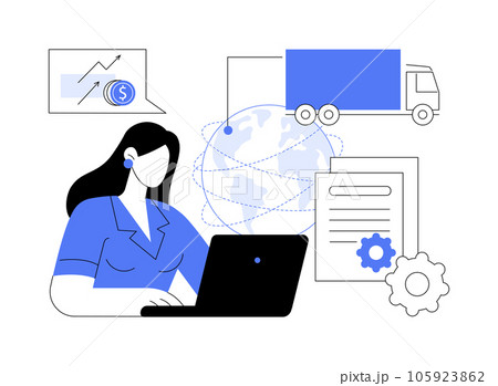 Customs broker abstract concept vector illustration. Customs broker abstract concept vector illustration. 105923862