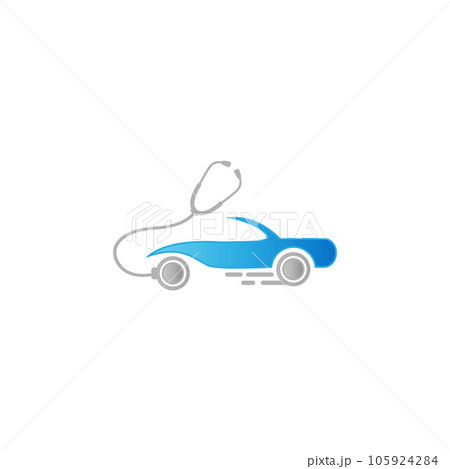 car doctor service logo design. Vector illustration,car doctor,stethoscope,logo vector template. car doctor service logo design. Vector illustration,car doctor,stethoscope,logo vector template. 105924284