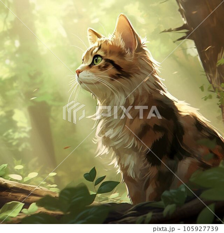 Cat icon (PFP) bushes - Stock Illustration [105927740] - PIXTA