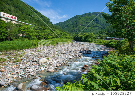 湯檜曽川 真夏の風景 みなかみ町 湯檜曽川 真夏の風景 みなかみ町 105928227