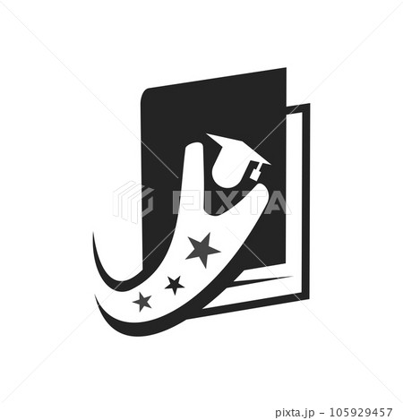 learning logo template Isolated. Brand Identity. Icon Abstract Vector graphic learning logo template Isolated. Brand Identity. Icon Abstract Vector graphic 105929457