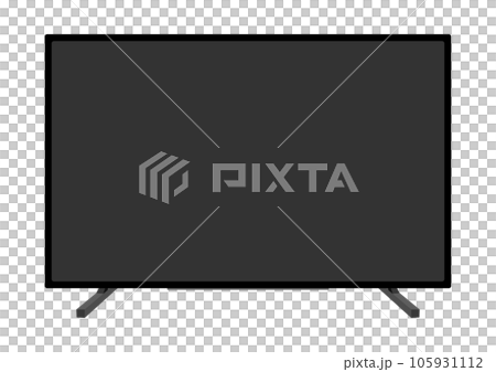 Illustration of 4K LCD TV 105931112