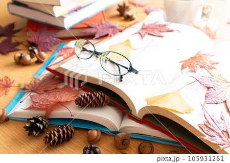 読書の秋のイメージ背景 読書の秋のイメージ背景 105931261
