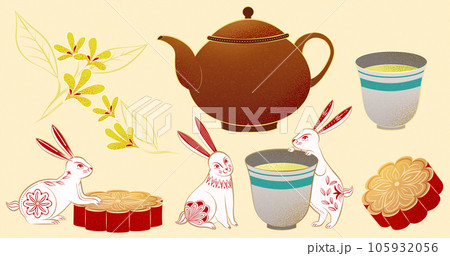 Oriental Mid Autumn Festival set 105932056