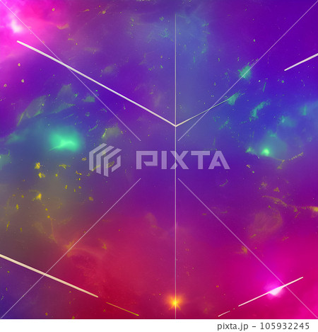 galaxy space draw random background, nebula...のイラスト素材 [105932245] - PIXTA
