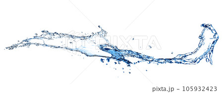 抽象的な青い水しぶきのイラスト 抽象的な青い水しぶきのイラスト 105932423
