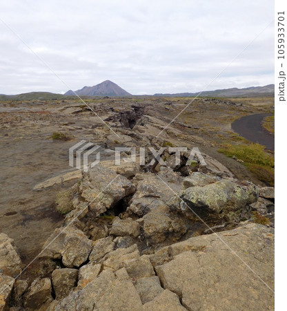 アイスランド 夏 グリッタギャウ アイスランド 夏 グリッタギャウ 105933701