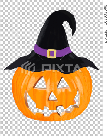 南瓜鬼(女巫帽子)剪出 南瓜鬼(女巫帽子)剪出 105933909