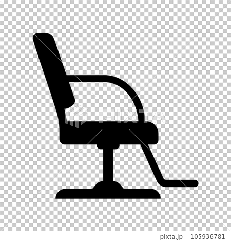 美容美髮椅圖標 105936781