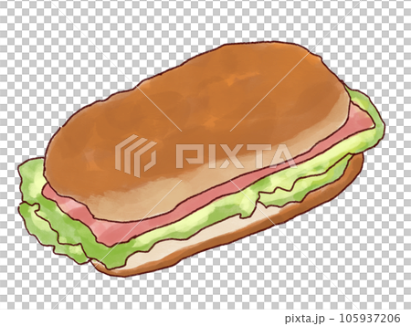 Illustration material with sandwich main line 105937206
