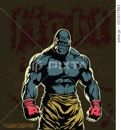 fighter without rules MMA gorilla fighter without rules MMA gorilla 105937965