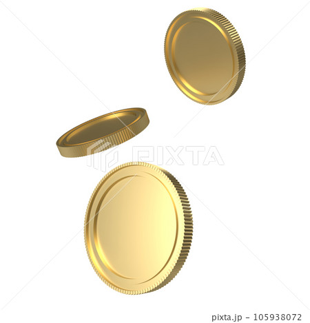 The Gold coins png for wealth or rich concept The Gold coins png for wealth or rich concept 105938072