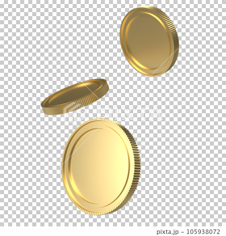 The Gold coins png for wealth or rich concept The Gold coins png for wealth or rich concept 105938072
