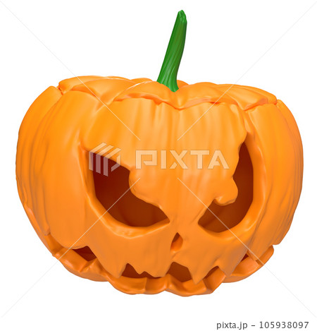The  jack o lantern  3d png  for halloween concept 105938097