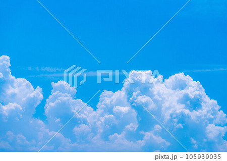 【夏素材】夏空イメージ【長野県】 105939035