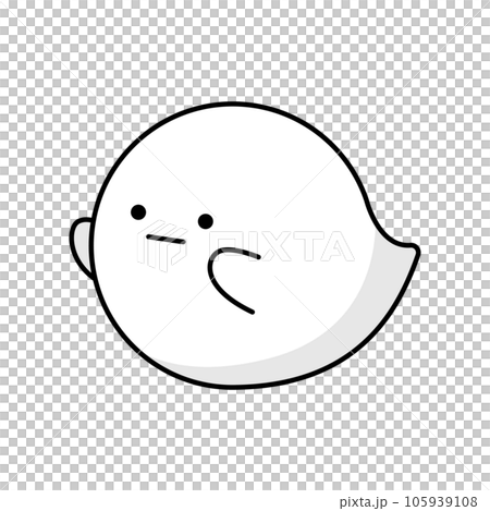 ハロウィンのおばけアイコン 105939108