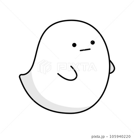 ハロウィンのおばけアイコン 105940220