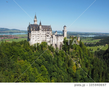 ノイシュヴァンシュタイン城（マリエン橋から）, 2023, 夏 105940697