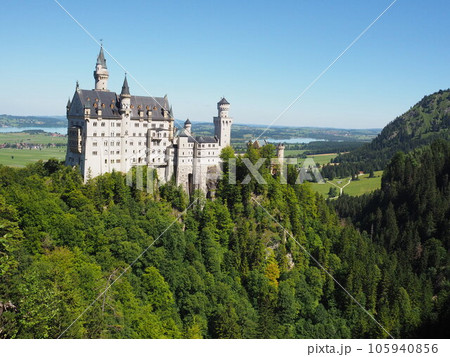 ノイシュヴァンシュタイン城(マリエン橋から), 2023, 夏 ノイシュヴァンシュタイン城(マリエン橋から), 2023, 夏 105940856