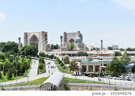 ビビハニム(ビビカナム)モスク ウズベキスタンのサマルカンド ビビハニム(ビビカナム)モスク ウズベキスタンのサマルカンド 105940876