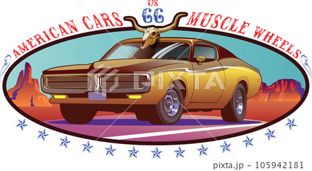 American muscle car 105942181