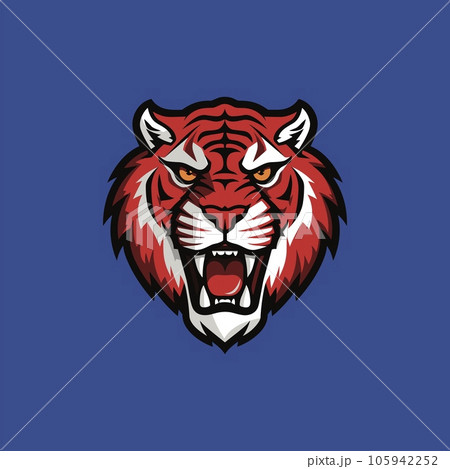 Majestic Tiger Head with Mighty Roar Majestic Tiger Head with Mighty Roar 105942252