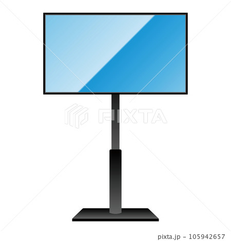 シンプルなイラスト_大型テレビ,スタンド シンプルなイラスト_大型テレビ,スタンド 105942657