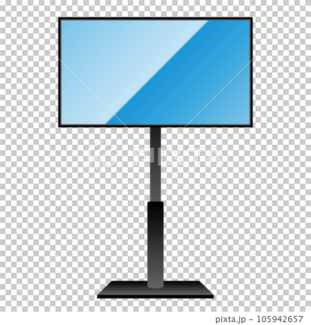 シンプルなイラスト_大型テレビ,スタンド シンプルなイラスト_大型テレビ,スタンド 105942657