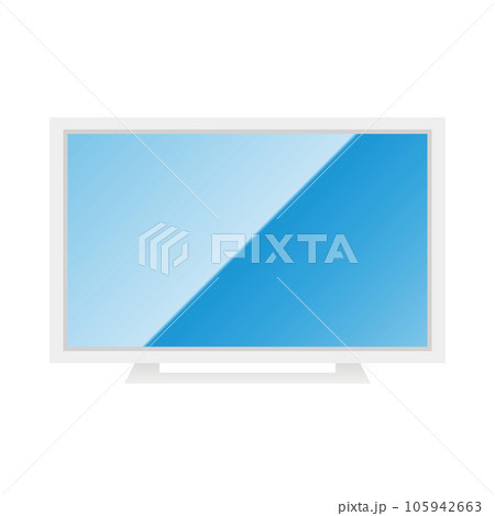 シンプルなイラスト_薄型テレビ,モニター シンプルなイラスト_薄型テレビ,モニター 105942663