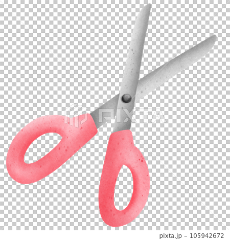 Isolated cute pink pastel scissor cutter in transparent background Isolated cute pink pastel scissor cutter in transparent background 105942672