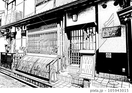 【京都の白黒】京町屋が並ぶ先斗町のディープな世界 【京都の白黒】京町屋が並ぶ先斗町のディープな世界 105943015