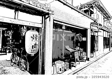 【京都の白黒】京町屋が並ぶ先斗町のディープな世界 【京都の白黒】京町屋が並ぶ先斗町のディープな世界 105943020