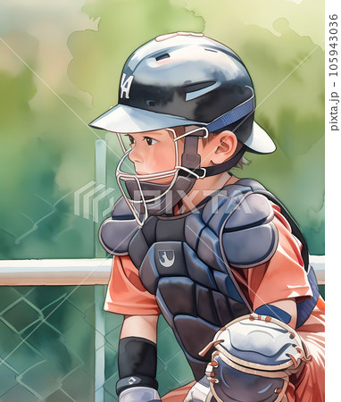 少年野球のキャッチャー 105943036