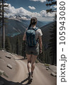 ハイキングの女性 ハイキングの女性 105943080