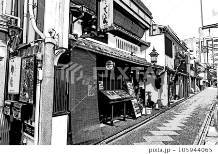 【マンガカット風京都】京町屋が並ぶ先斗町のディープな世界 105944065
